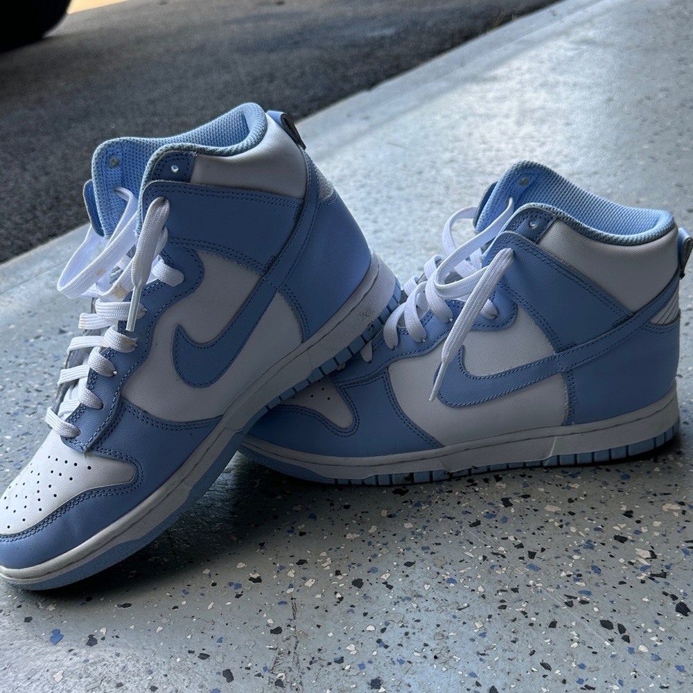 Nike Blue and White High-Top 1’s